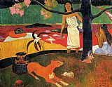 Paul Gauguin Canvas Paintings - Tahitian Pastorals